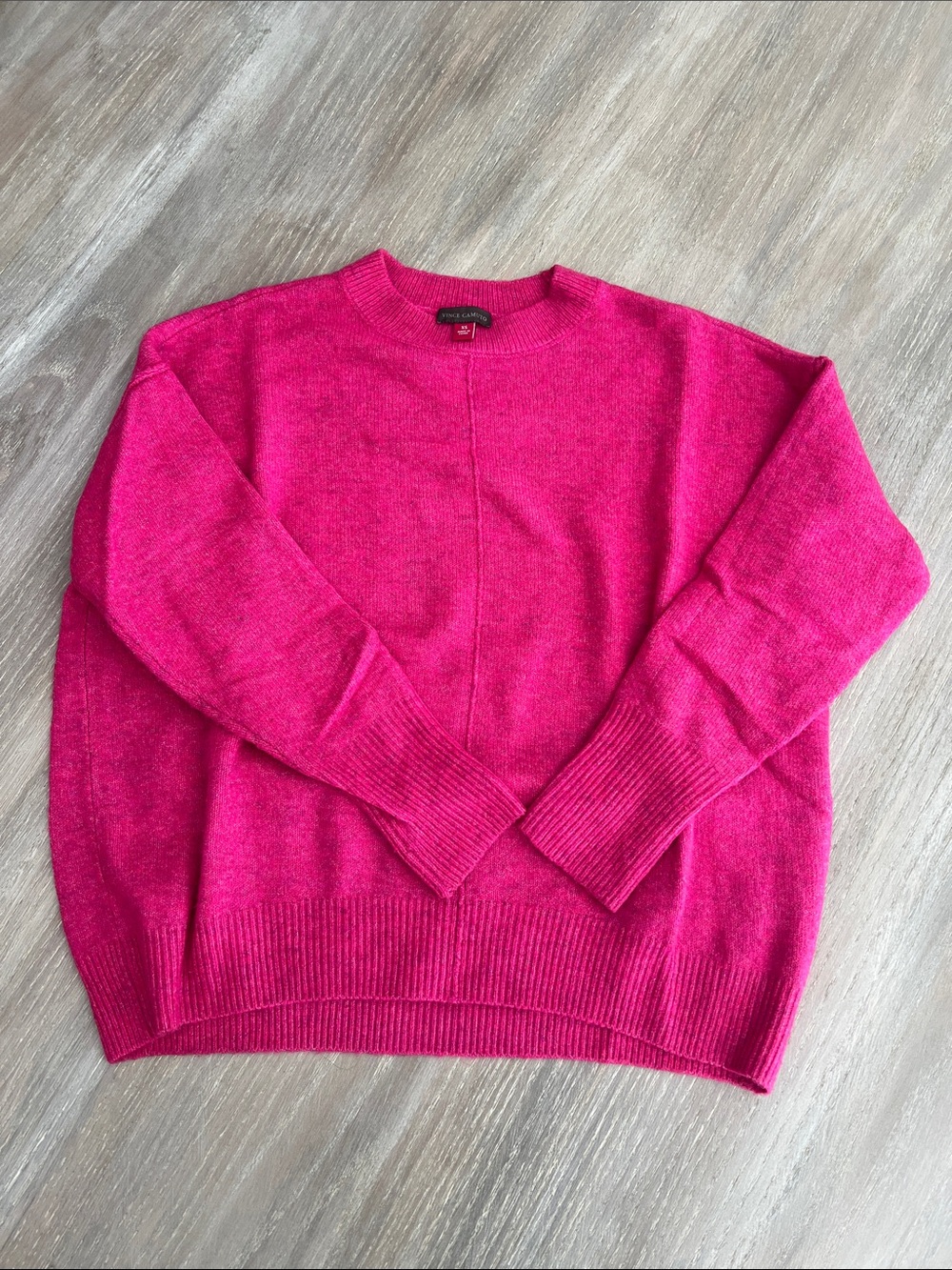 Vince Camuto Crewneck Sweater - Hot Pink